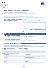 Certificat d’urbanisme